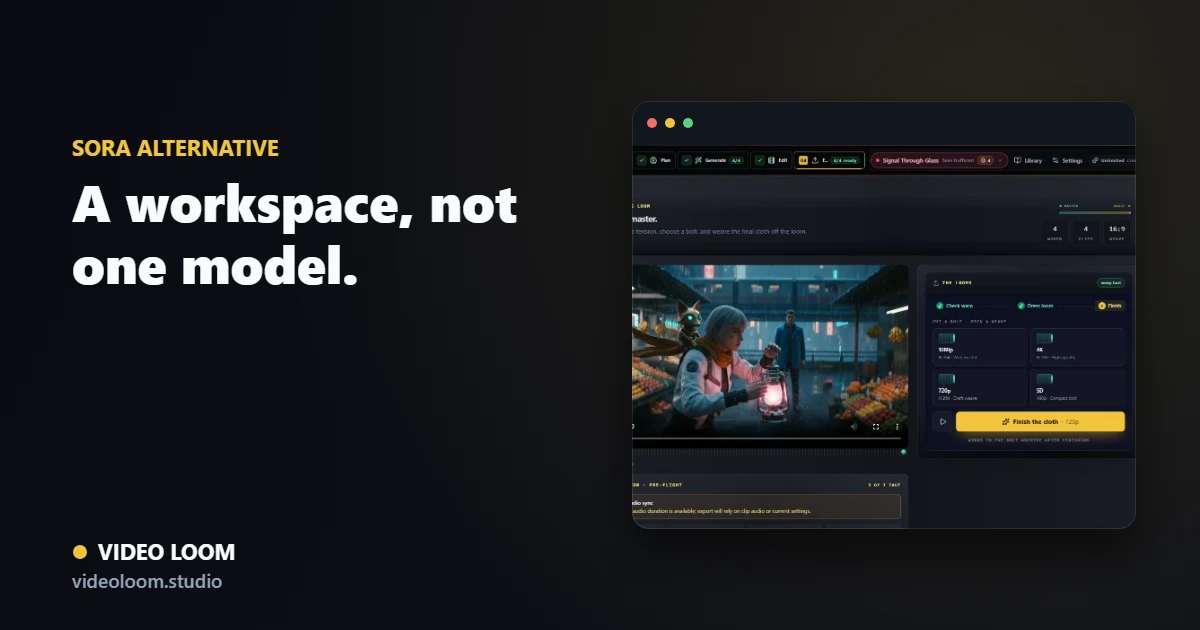 Video Loom multi-provider production workspace